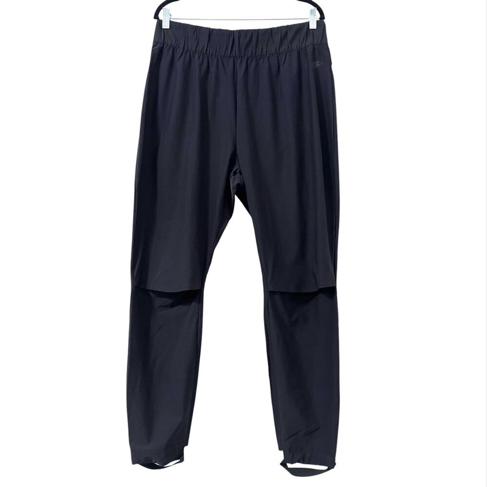 Nike Tech Pack Stirrup Pants Women Sz Medium Open Knees Black Sportswear Outdoor